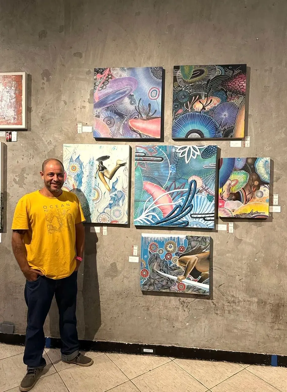 Gus em Exposição de Arte