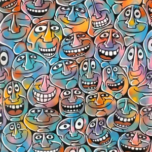 Carinhas coloridas